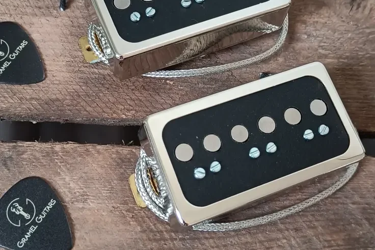 Handwound Dynasonic pickup set made by Gramel Guitars in Sweden - Europe 4:3