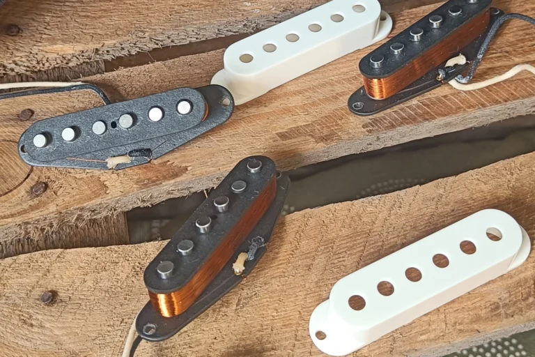 Handwound electric guitar pickups scooped sound Gramel Guitars